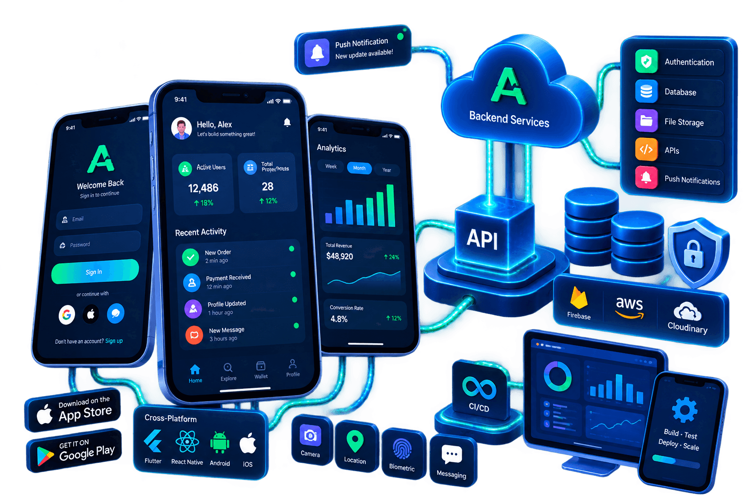 Mobile Application Engineering illustration